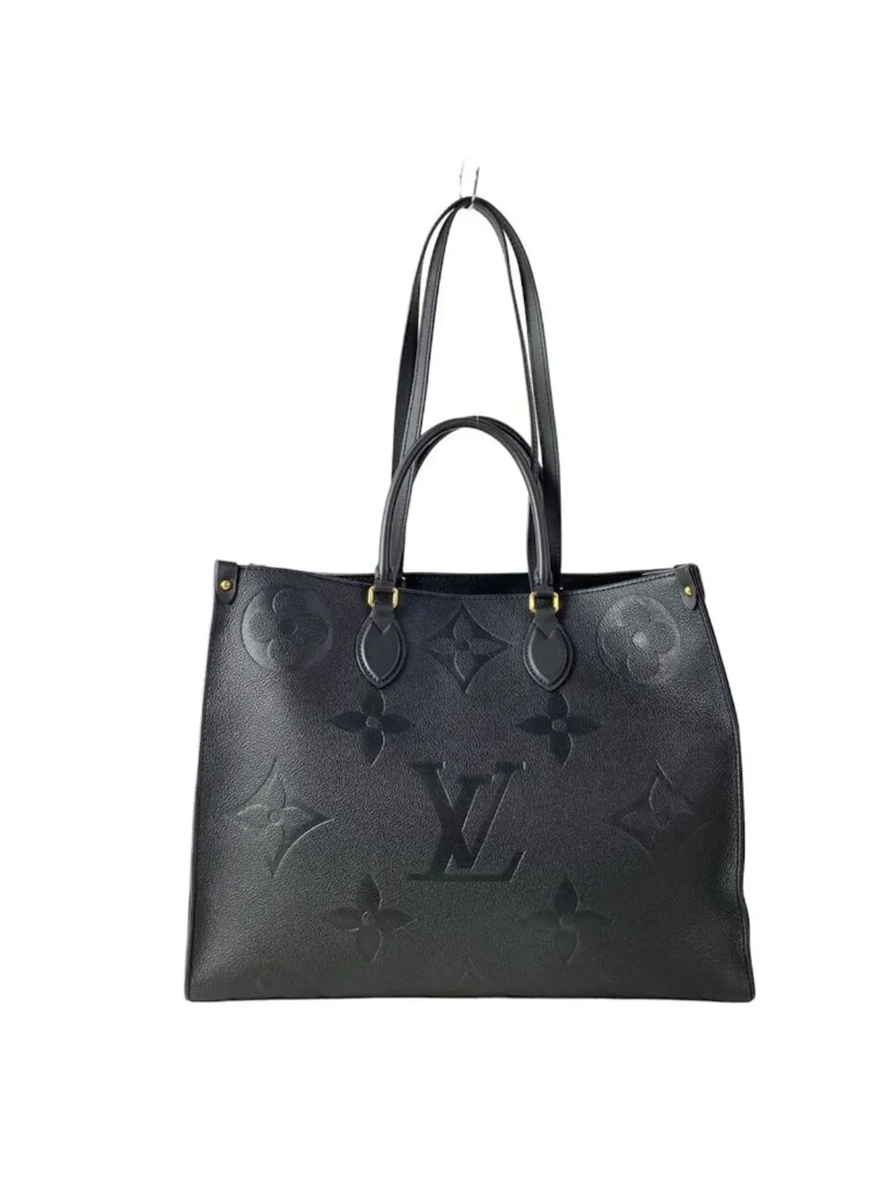 Louis Vuitton Tote Monogram Empreinte On The Go GM Noir Leather Cowhide